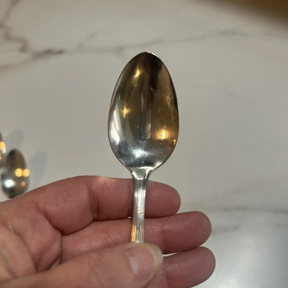 1929 Berkeley Peerless Silver-Plated Teaspoons, set of‎ 6